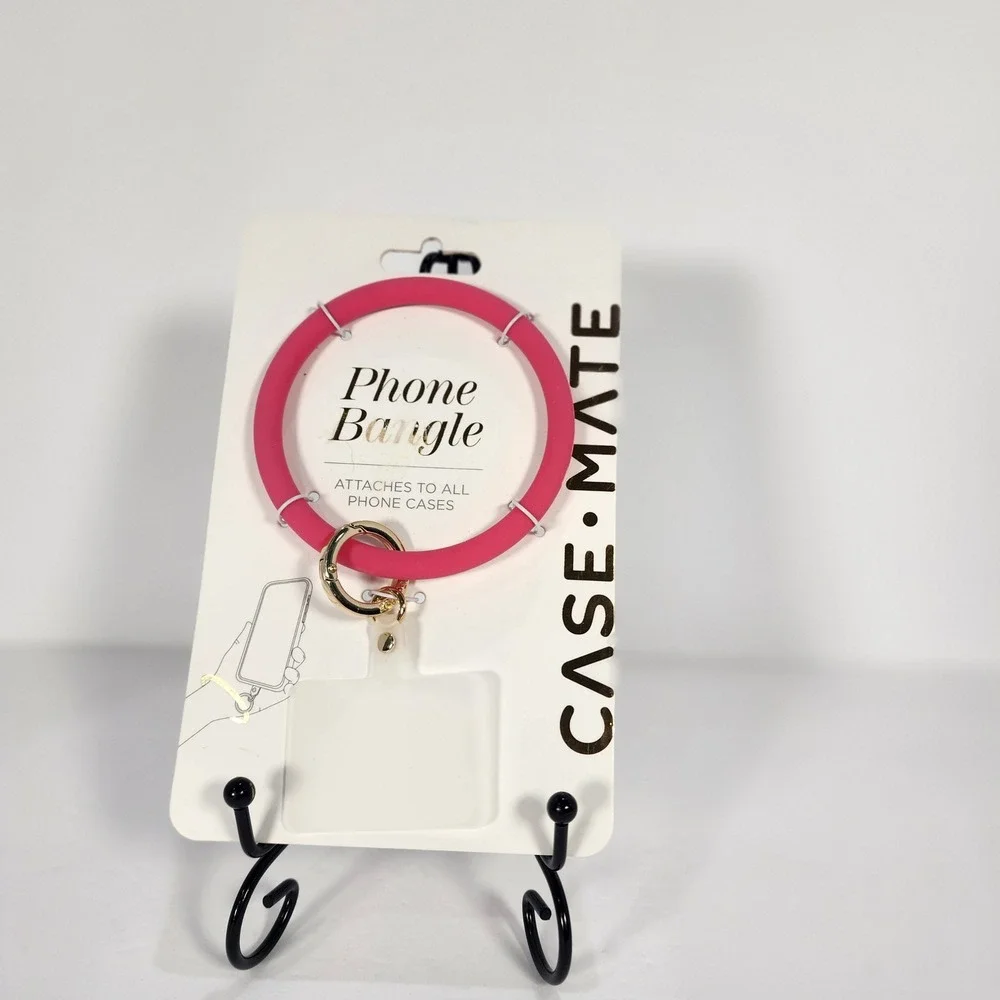 Case-Mate Phone Bangle Pink Silicone Wristlet Strap Universal CM056196-05 NIP